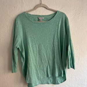 Tommy Bahama Mint Green Boatneck 3/4 Sleeve Top